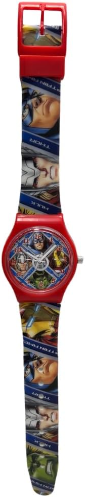 Montre enfant analogique Marvel Iron Man rouge avec boîte en étain – Image 2
