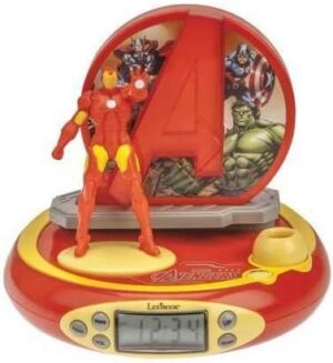 Réveil projecteur Iron Man The Avengers avec veilleuse