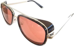 Lunettes de soleil rétro steampunk Iron Man Tony Stark unisexe