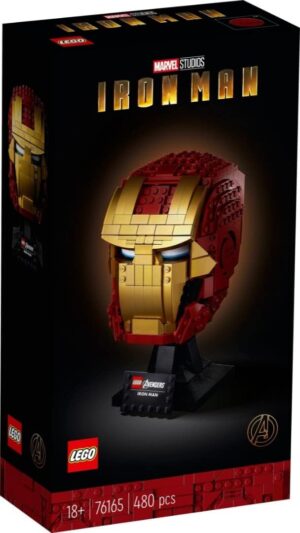 Casque d'Iron Man Marvel LEGO 76165 de collection pour adultes
