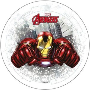 Disque comestible Iron Man pour gâteau 20 cm Modecor