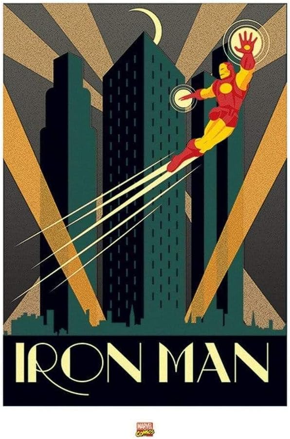 Toile imprimée Marvel Iron Man 60 x 80 cm sur papier 250gsm – Image 2