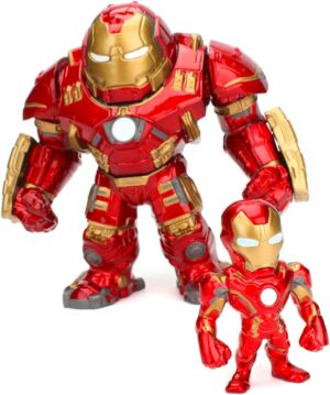 Marvel Iron Man, duo de figurines 15cm et 5cm à tête amovible