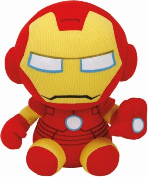 Peluche Iron Man Marvel Beanie Babies TY, 15 cm, rouge et jaune
