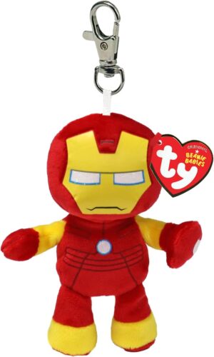 Bague porte-clés peluche Iron Man Marvel Ty Clips 10 - T34007