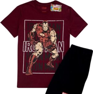Pyjama court Iron Man Marvel Avengers homme rouge