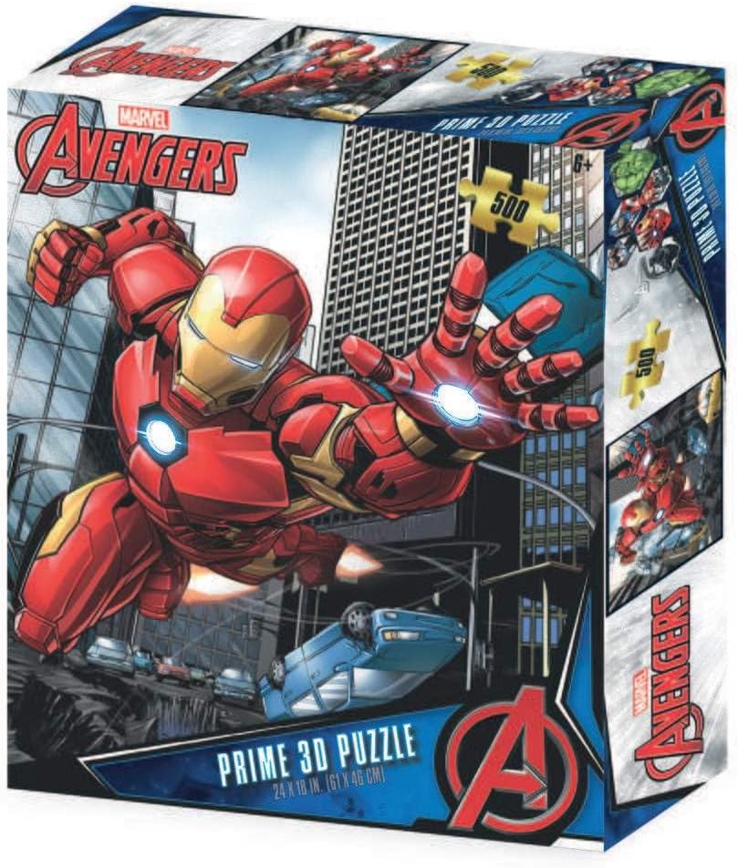Puzzle horizontal lenticulaire 500 pièces Iron Man Marvel Avengers effet 3D PUA04000
