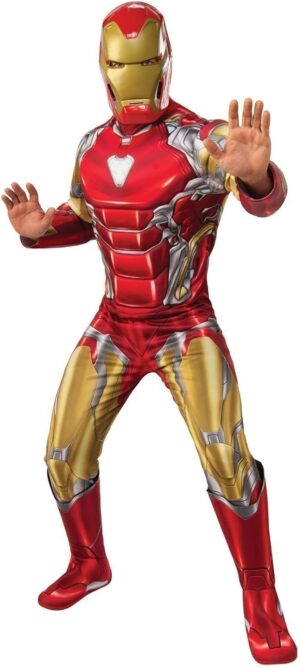 Costume adulte Iron Man Endgame luxe XL avec masque PVC