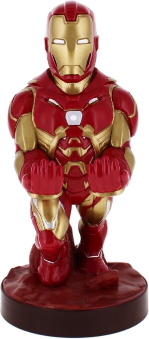 Support gaming Marvel Iron Man pour manette ou smartphone avec câble USB, 20 cm
