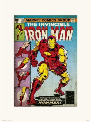 Poster illustration Erik Marvel Iron Man 126 en 30 x 40 cm