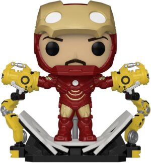 Figurine Pop ! Iron Man 2 Iron Man MKIV avec gantry phosphorescente