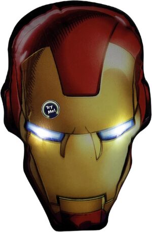 Coussin peluche lumineux Iron Man 36 cm