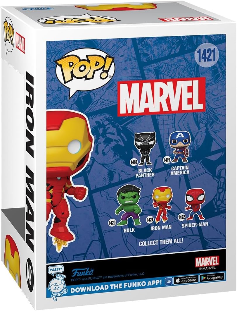 Figurine Marvel Iron Man Nouveaux Classiques en vinyle 9 cm – Image 3