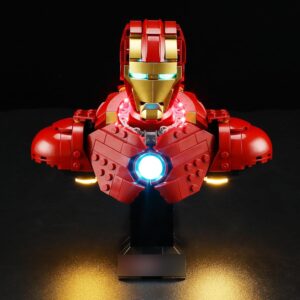 Kit LED BRIKSMAX pour buste LEGO Marvel Iron Man MK4 76327