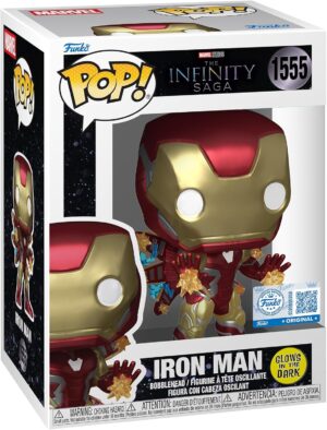 Funko Pop! Plus Marvel Iron Man Beams en vinyle, brille dans le noir