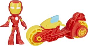 Coffret Marvel Spidey et ses Amis Extraordinaires avec figurine Iron Man et moto