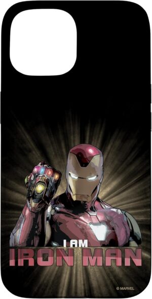 Coque iPhone 15 I Am Iron Man, Marvel Avengers: Endgame