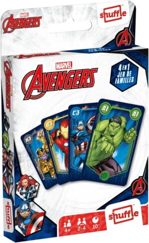 Marvel Avengers - Jeu de cartes 4 en 1 avec Iron Man