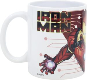 Avengers Iron Man Flying Star, tasse en céramique 325 ml en boîte cadeau