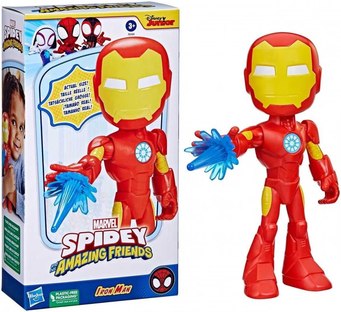 Iron Man Marvel Spidey et Ses Amis Extraordinaires, figurine géante 22 cm Hasbro