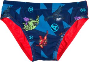 Maillot de bain Marvel Avengers Iron Man bleu pour garçon, 10 ans