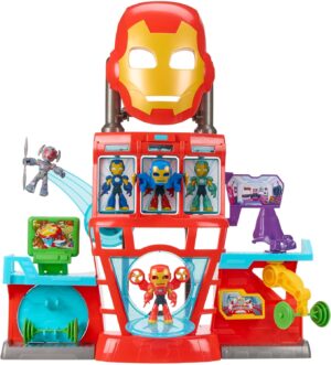 Coffret électronique Marvel Iron Man, QG Style: Headquarter avec masque
