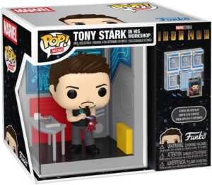 Figurine Funko Pop Marvel Iron Man, Tony Stark's Garage en vinyle 9,5 cm