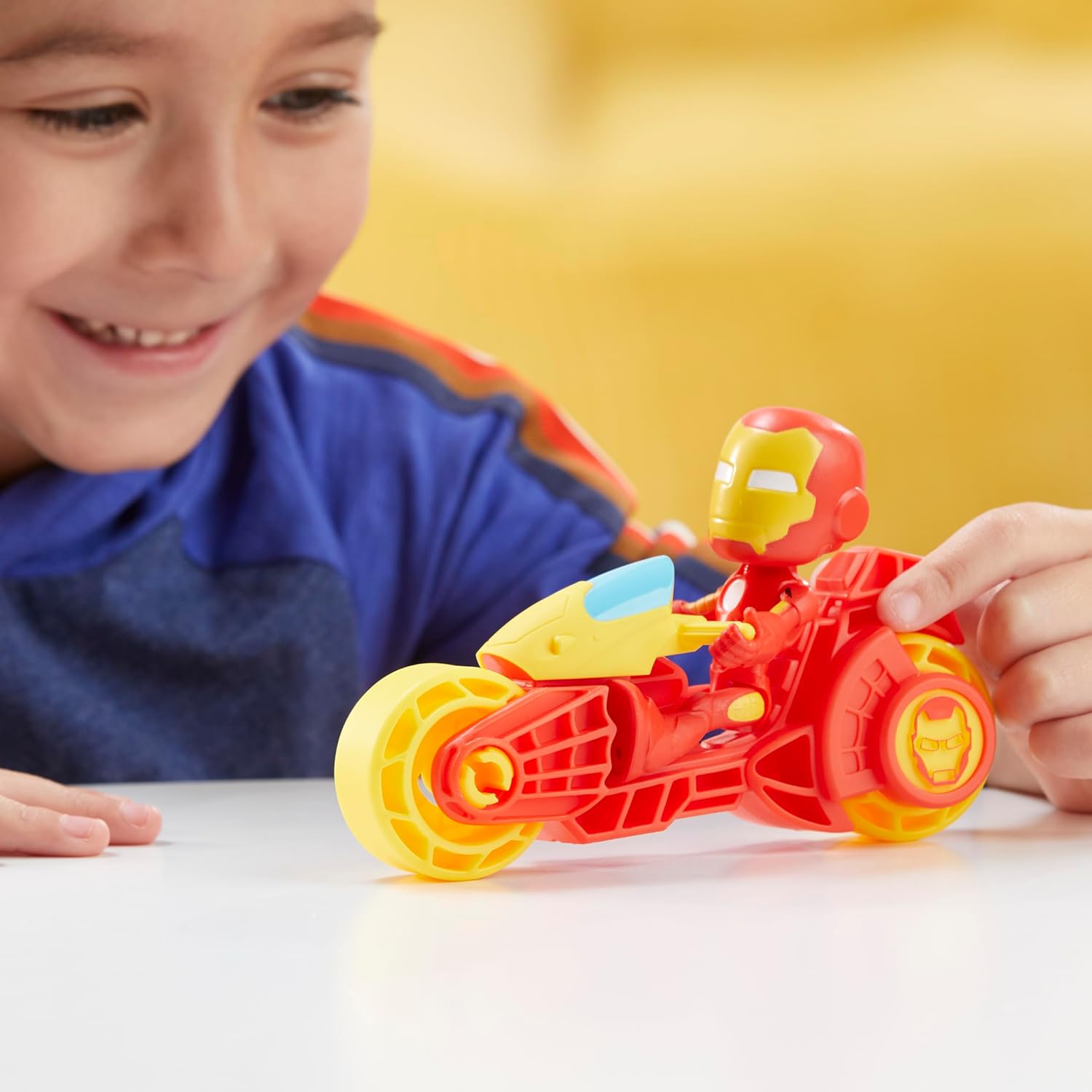 Coffret Marvel Spidey et ses Amis Extraordinaires avec figurine Iron Man et moto – Image 8