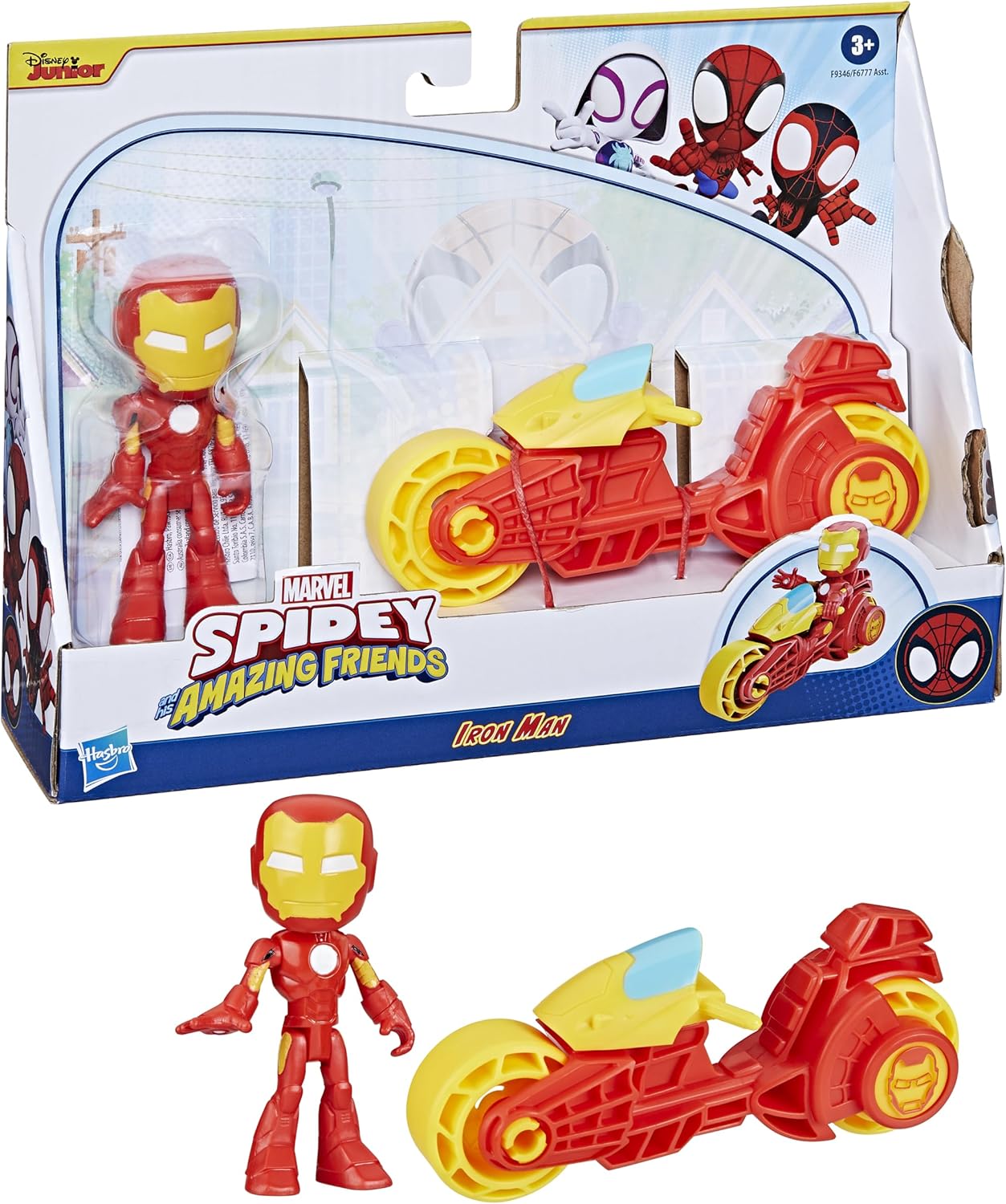 Coffret Marvel Spidey et ses Amis Extraordinaires avec figurine Iron Man et moto – Image 2
