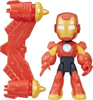 Figurine Iron Man Marvel Iron Man and His Awesome Friends avec accessoire, 7,5 cm