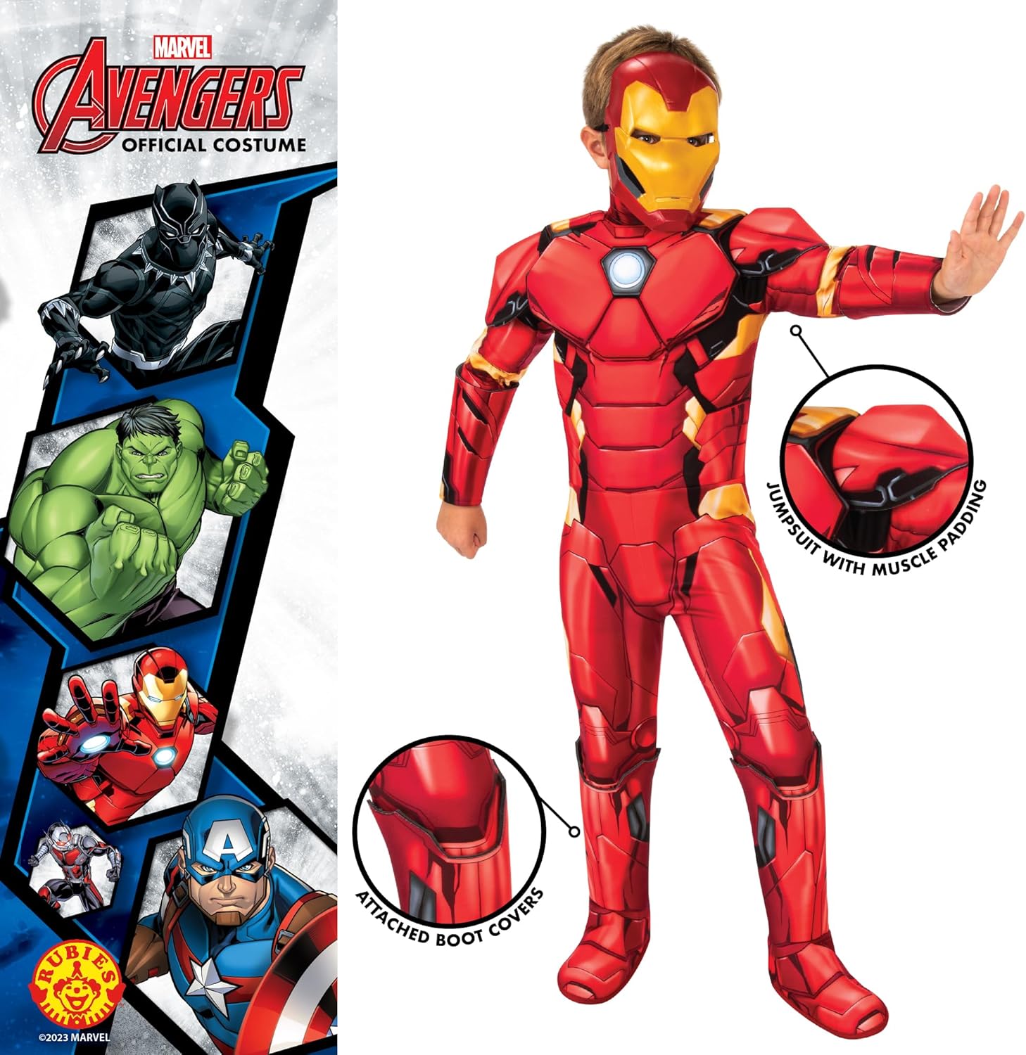 Costume enfant Iron Man Marvel Avengers Rubie's avec tailles au choix – Image 3