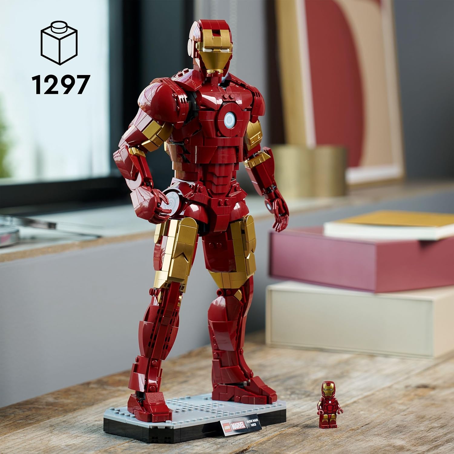 Figurine collector LEGO Marvel Iron Man Mark 3 avec réacteur arc 76344 – Image 2