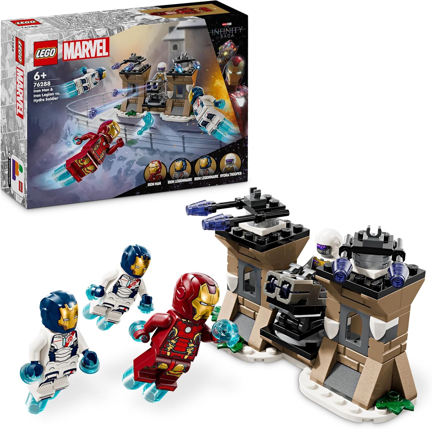 LEGO Marvel 76288 Iron Man, l’Iron Legion et le soldat de l’Hydra