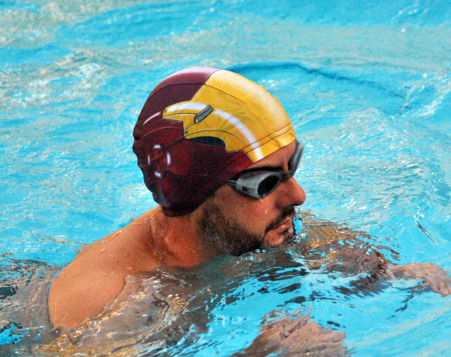 Bonnet de natation Iron Boy Iron Man en tissu – Image 8