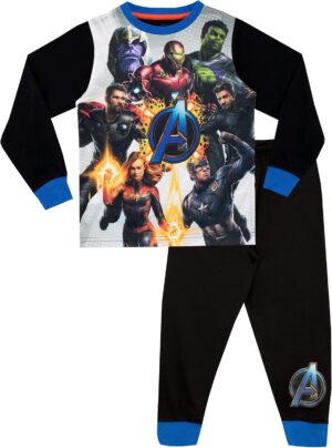 Pyjama Marvel Avengers avec logo A et Iron Man pour garçon