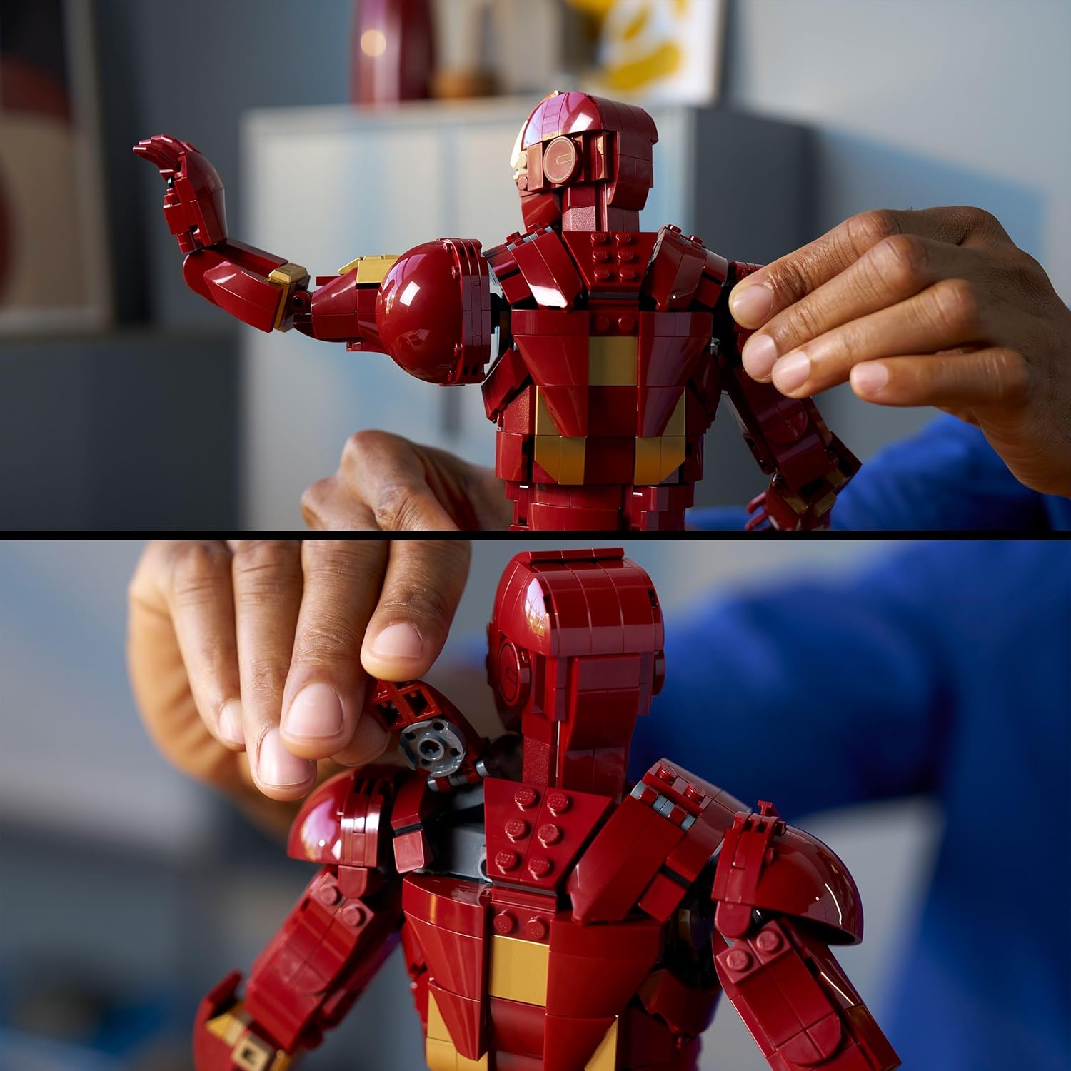 Figurine collector LEGO Marvel Iron Man Mark 3 avec réacteur arc 76344 – Image 4