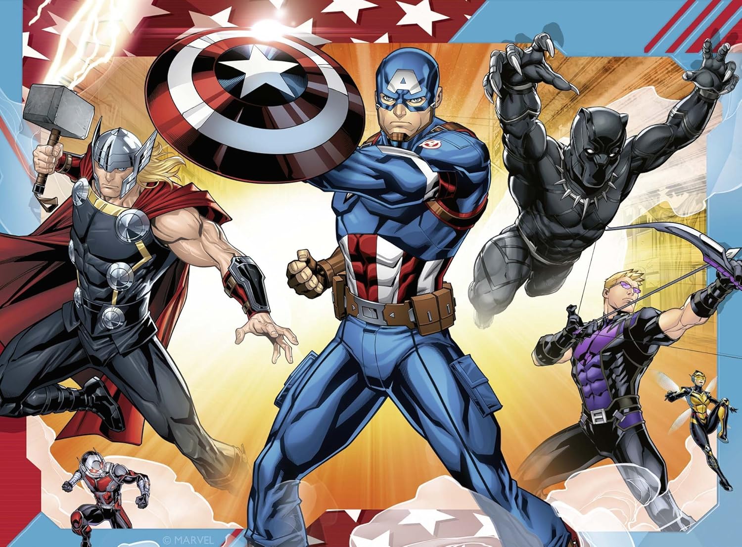 Puzzle Marvel Avengers 4 en 1 avec Iron Man, 12, 16, 20 et 24 pièces – Image 4