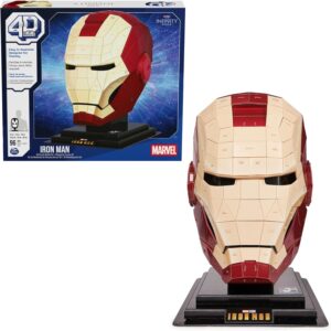 Casque Iron Man Marvel 4D Build, puzzle 3D 96 pièces Avengers