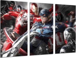 Tableau photo Iron Man sur bois 97 x 62 cm réf 26300