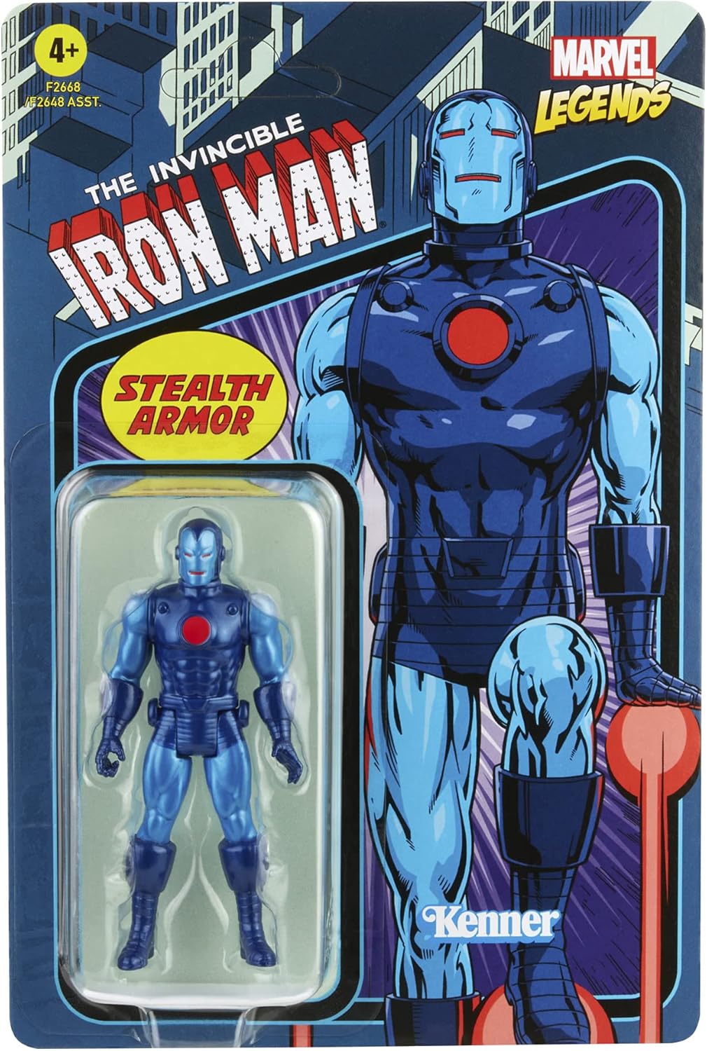 Figurine rétro 375 Stealth Suit Iron Man Marvel Legends 9,5 cm – Image 3