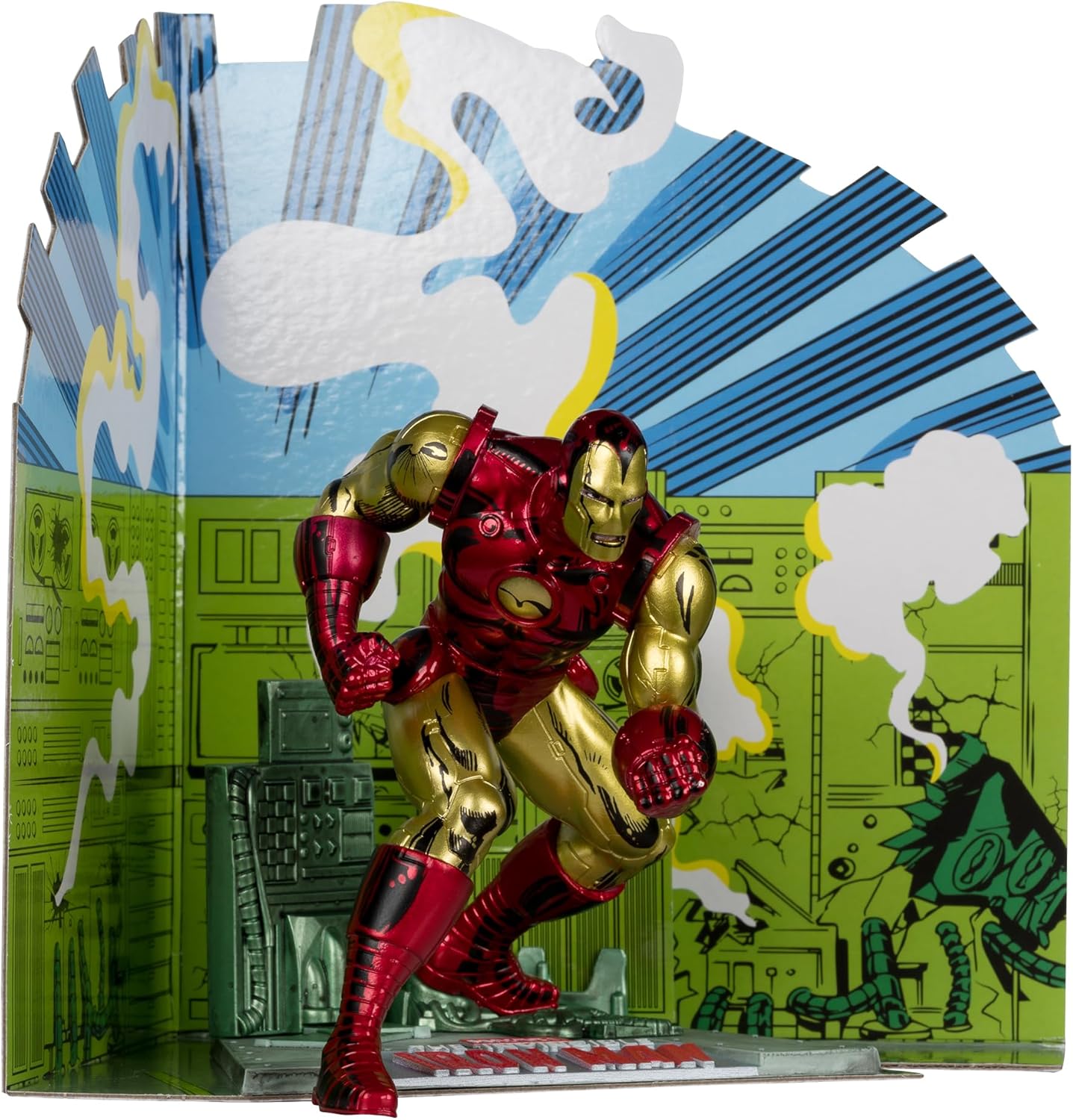 Figurine Marvel Iron Man 1:10 avec scène, The Invincible Iron Man 126 – Image 5