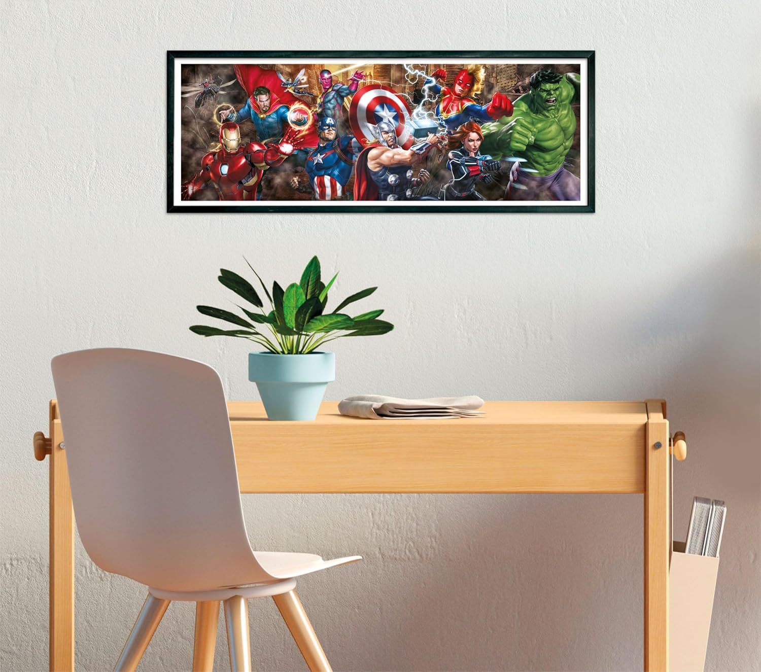 Puzzle panorama Marvel Avengers Iron Man 1000 pièces avec poster inclus 98×33 – Image 6