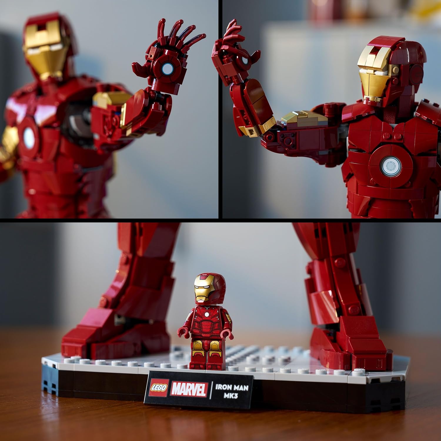 Figurine collector LEGO Marvel Iron Man Mark 3 avec réacteur arc 76344 – Image 5