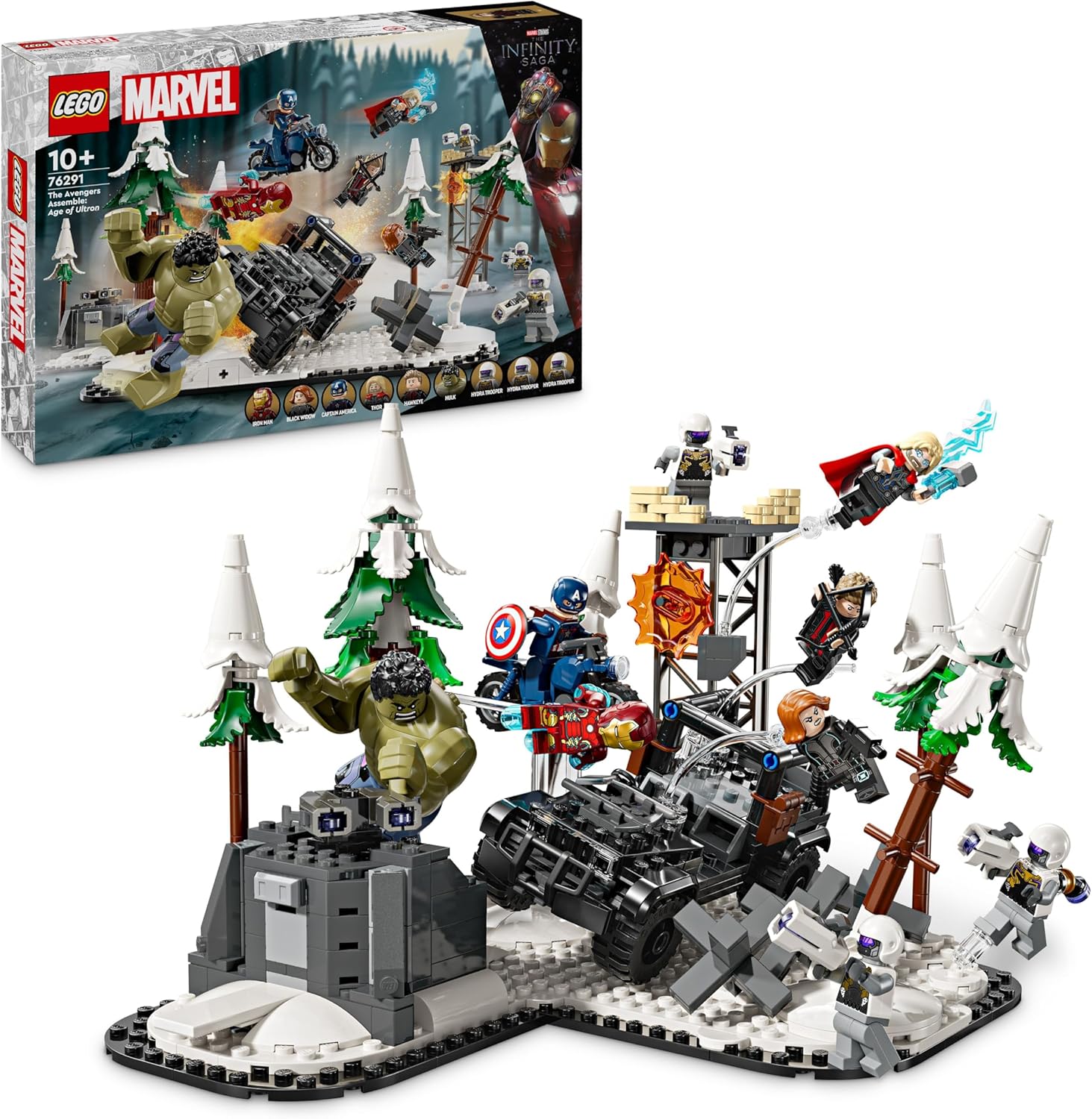 LEGO Marvel Avengers 76291 L’Ère d’Ultron avec Iron Man et 8 minifigurines