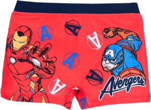 Short de bain garçon Marvel Avengers avec Iron Man et Captain America, 4 à 10 ans