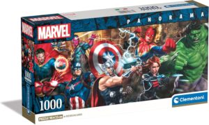 Puzzle panorama Marvel Avengers Iron Man 1000 pièces avec poster inclus 98×33