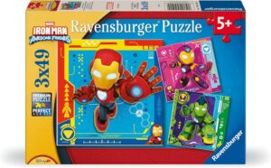 Puzzle Iron Man Ravensburger, 3 puzzles de 49 pièces
