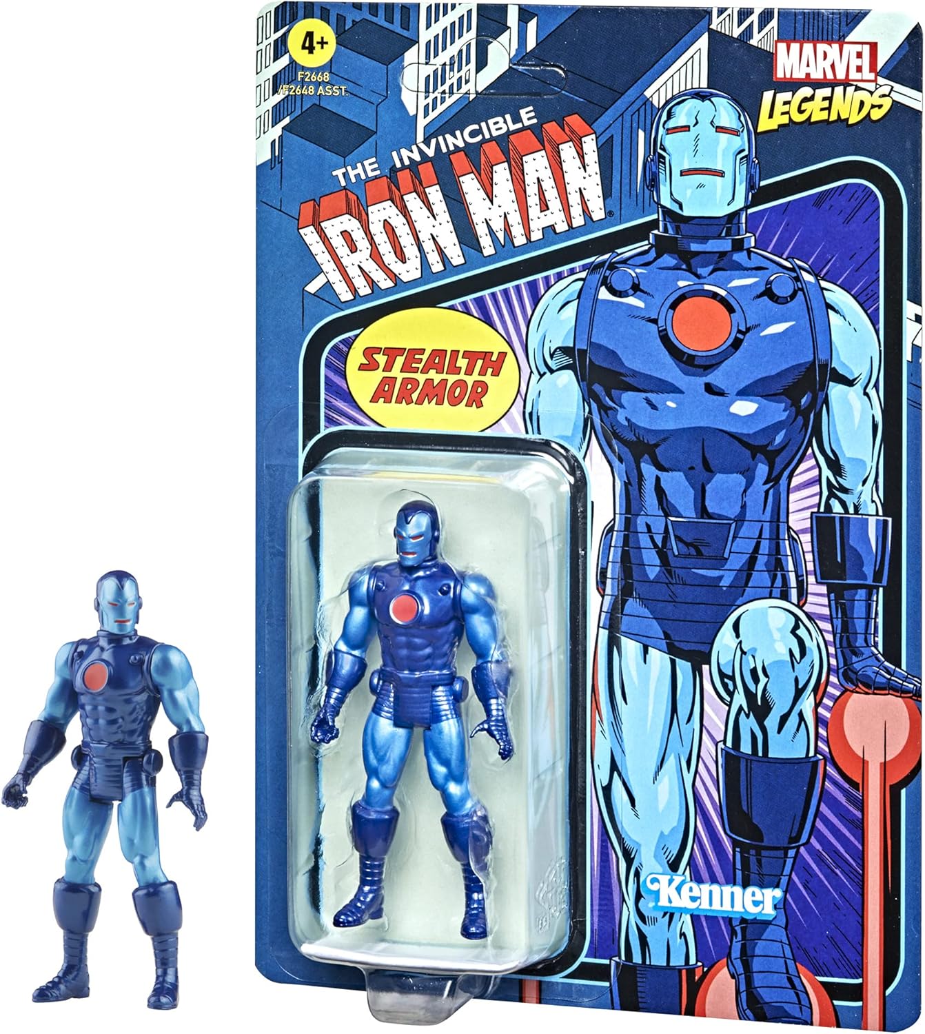 Figurine rétro 375 Stealth Suit Iron Man Marvel Legends 9,5 cm – Image 2