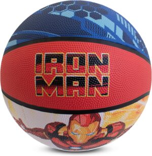 Ballon de basketball Iron Man Marvel taille 5 antidérapant