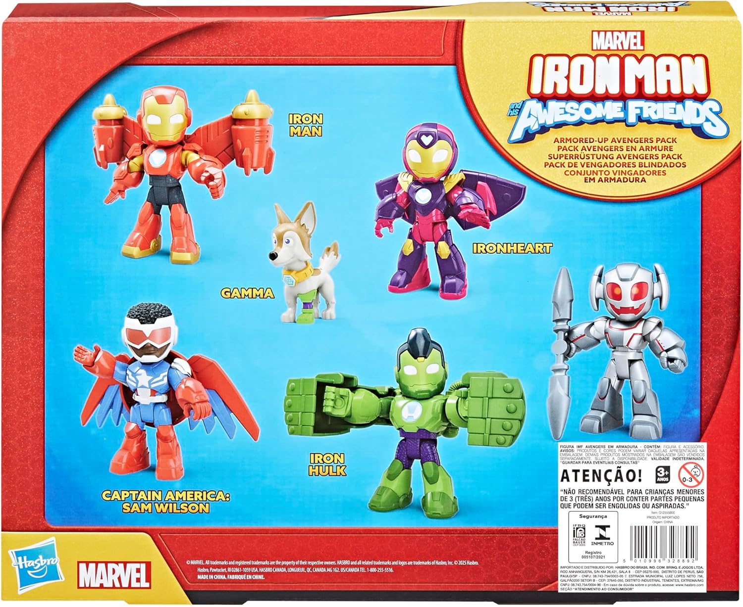 Pack figurines Marvel Iron Man et ses amis Avengers en armure 7,5 cm – Image 6